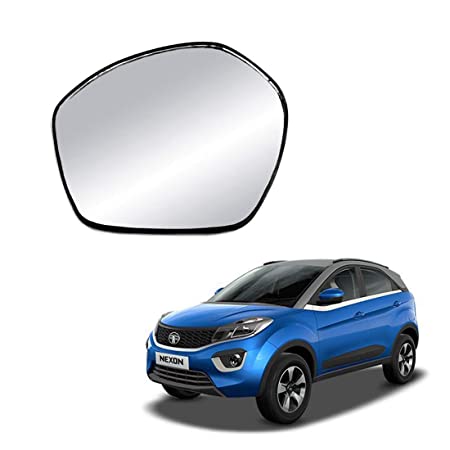 Car Replacement Left Side Rear View Mirror Glass for Tata Nexon 2017-2022 old Model