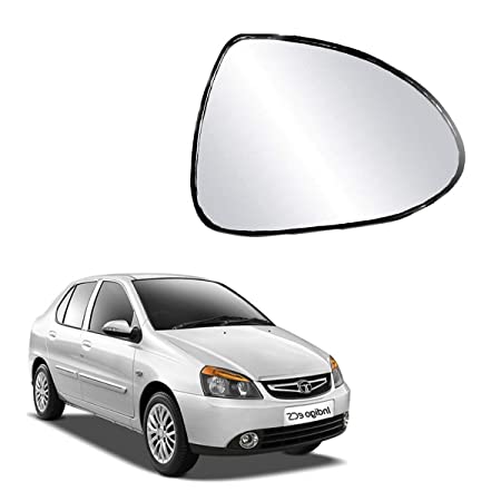 Car Replacement Right Side Rear View Mirror Glass for Tata Indigo