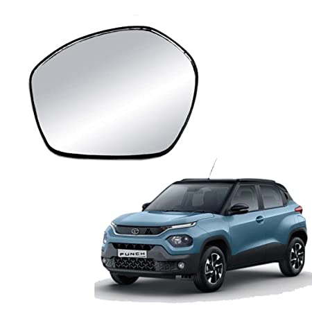 Car Replacement Left Side Rear View Mirror Glass for Tata Punch