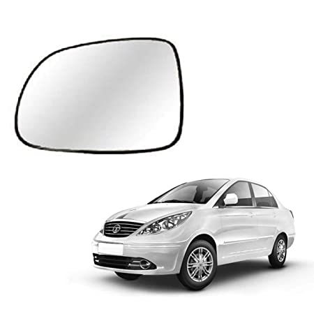 Car Replacement Left Side Rear View Mirror Glass for Tata Manza