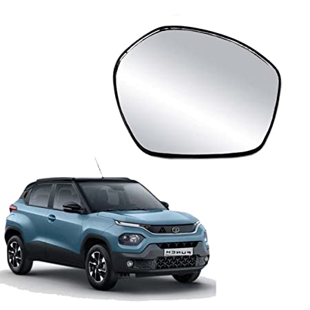 Car Replacement Right Side Rear View Mirror Glass for Tata Punch