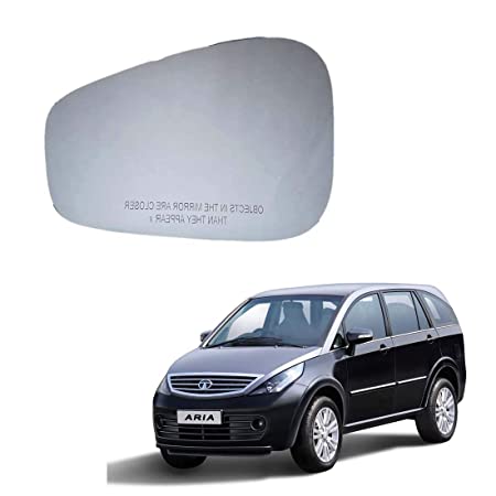 Car Replacement Left Side Rear View Mirror Glass for Tata Aria