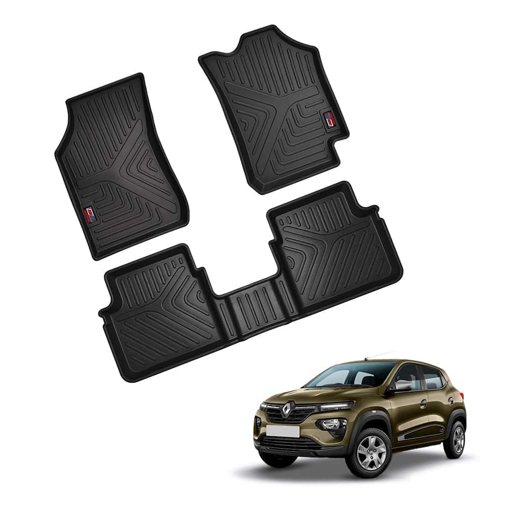 AUTO SPARE WORLD - GFX Life Long Car Floor Mats for Renault Kwid (2015-2018)