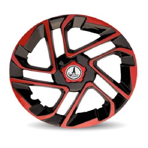 Car Wheel Cover Universal Antique Red and Black Color Design Available 14'' 15'' inches Size Compatible With - R15 INCH Wheel Size