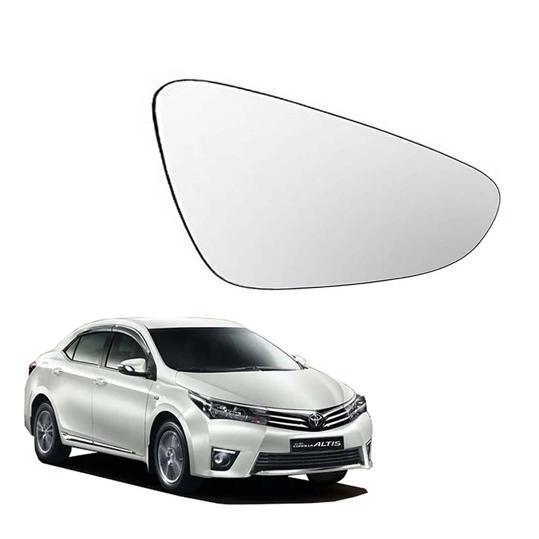 Car Replacement Right Side Rear View Mirror Glass for Toyota Corolla Altis 2014-2016 Model