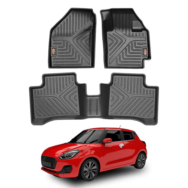 AUTO SPARE WORLD - GFX Life Long Car Floor Mats for Maruti Suzuki Swift (2018 Onwards)