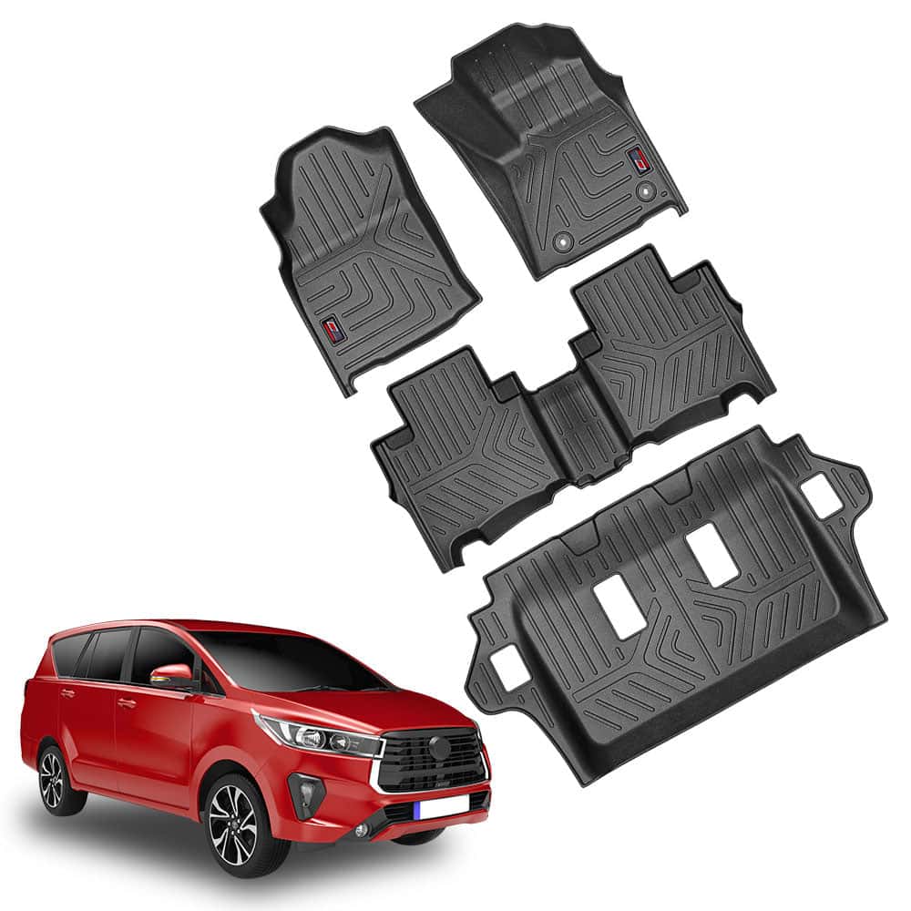 AUTO SPARE WORLD - GFX Life Long Car Floor Mats for Toyota Innova (2011 TO 2016)