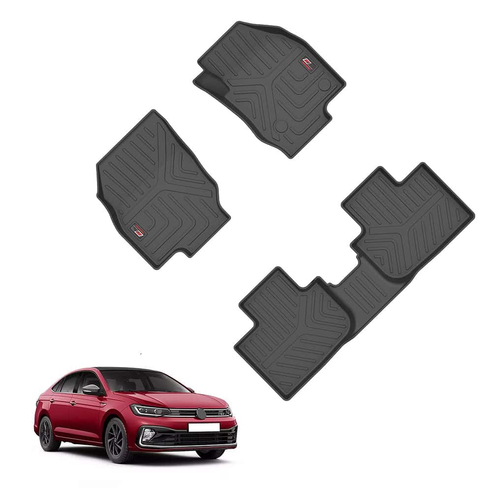 AUTO SPARE WORLD - GFX Life Long Car Floor Mats for Volkswagen Virtus (2022 ONWARDS)