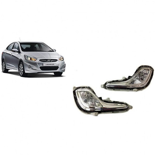 Globex Fog Light Lamp Verna Fluidic (With Bulb - AUTO SPARE WORLD