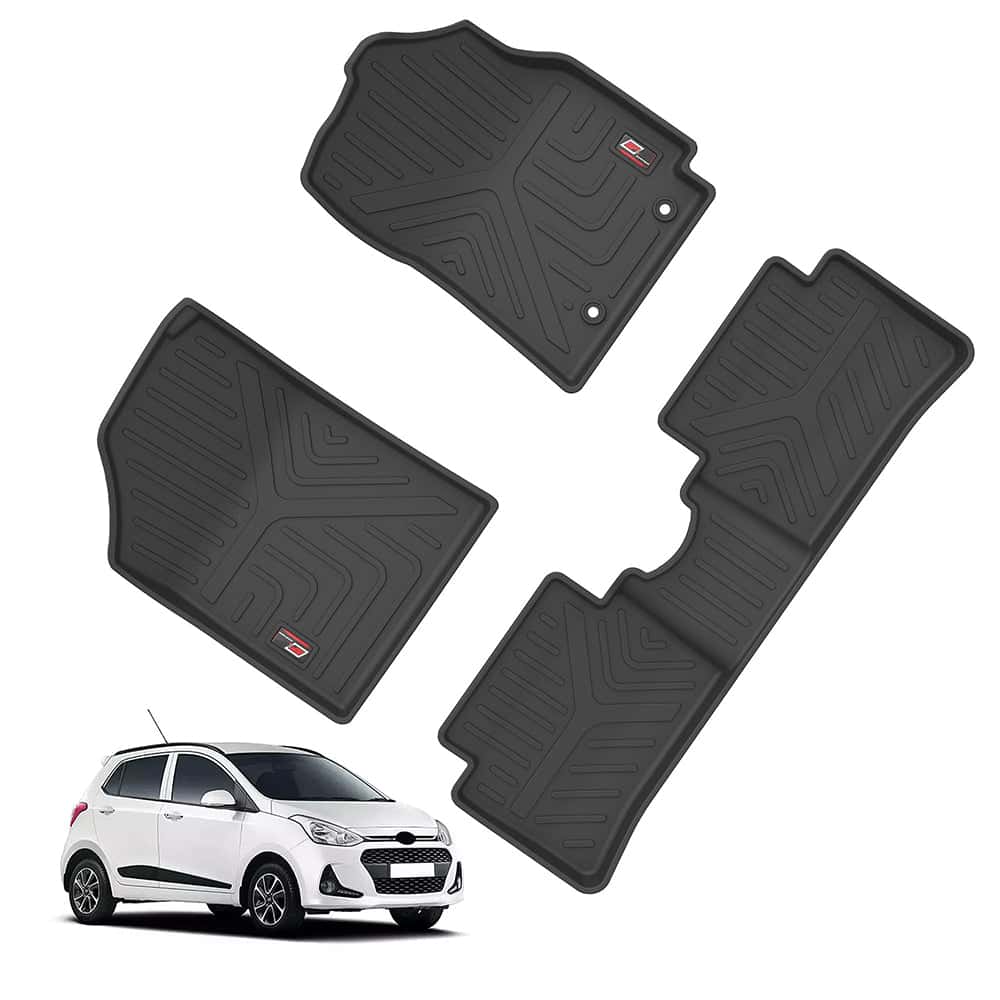 AUTO SPARE WORLD - GFX Life Long Car Floor Mats for Hyundai I-10 Grand (2017 ONWARDS)