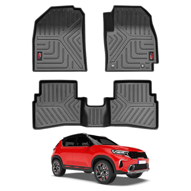AUTO SPARE WORLD - GFX Life Long Car Floor Mats for Kia Sonet (2020 ONWARDS)