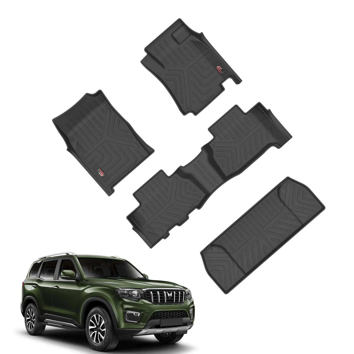 AUTO SPARE WORLD - GFX Life Long Car Floor Mats for Mahindra Scorpio-N - Manual (2022 ONWARDS)