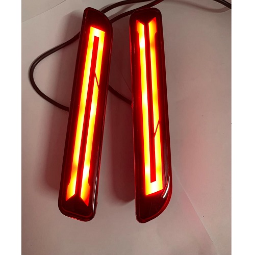 Reflector LED with Running Matrix Indicator & Scanning Function With Four Wires Compatible for All Maruti Suzuki Car Type-E (Set of 2)