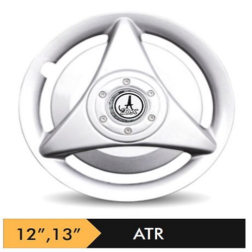 Car Wheel Cover/caps (ATR - SILVER) Compatible With - R12 INCHES RIM SIZE