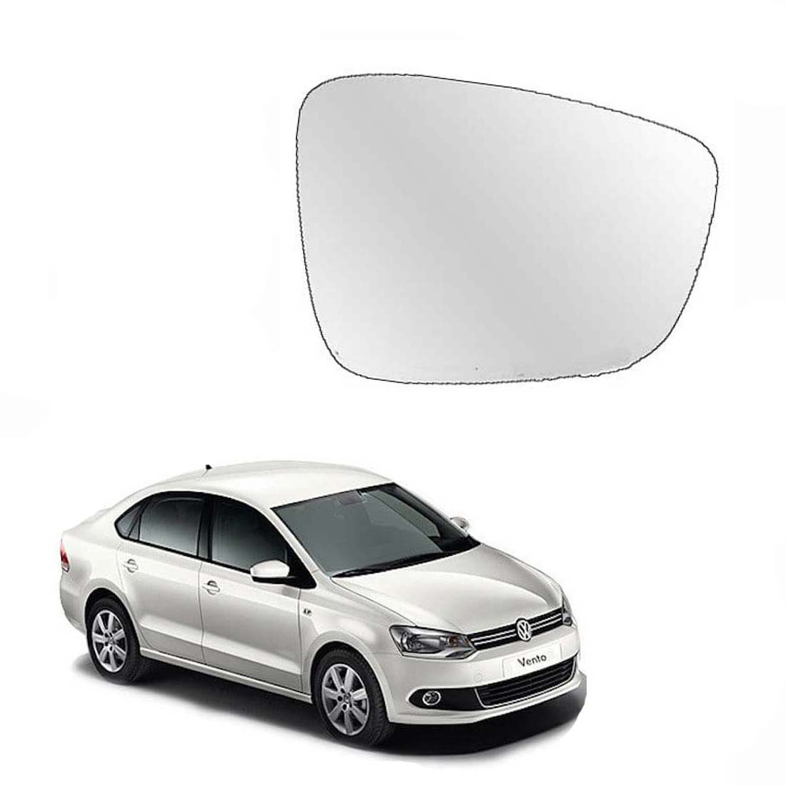 Car Replacement Right Side Rear View Mirror Glass for vw Vento
