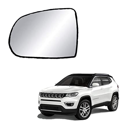 Car Replacement Left Side Rear View Mirror Glass for Jeep Compass
