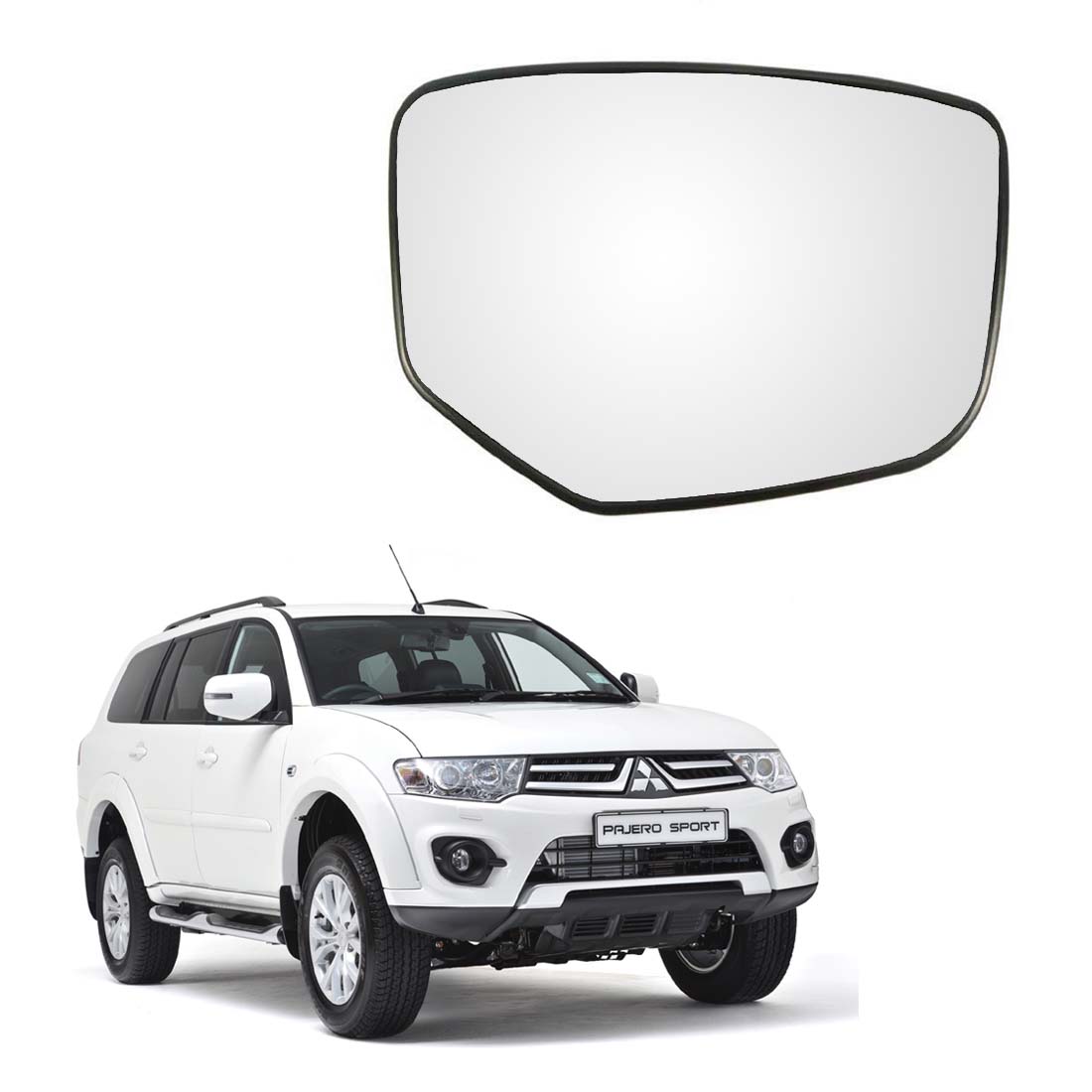 Car Replacement Right Side Rear View Mirror Glass for Mitsubishi Pajero Sport 2012-2018 Model