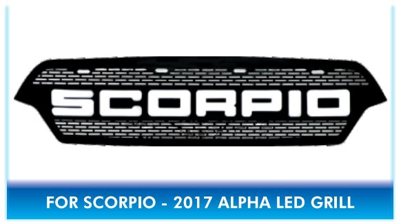Mahindra SCORPIO 2017 LED LIGHT ALPHA Front Grill