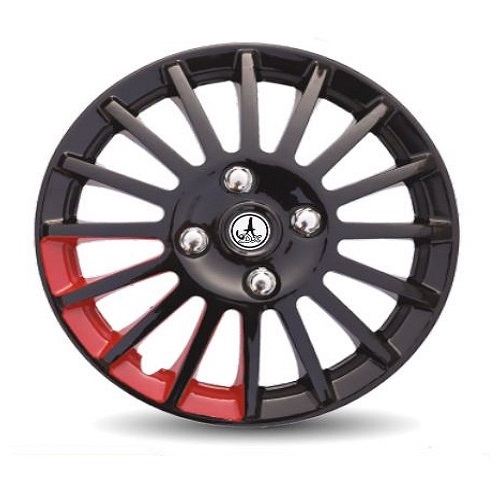 Car Universal Wheel Cover I HubCaps I (Camry RED-S) Compatible With R - 16'' Inches Rim Size