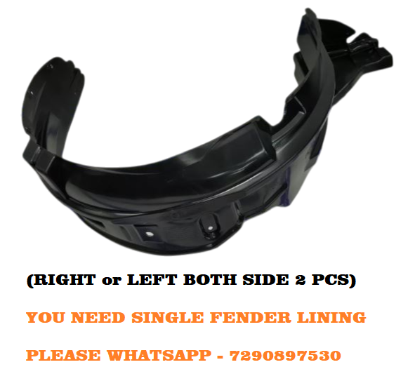 Car Front Tire Fender Lining Compatible With - Maruti WagonR Type 3 Set Of 2 Pcs.