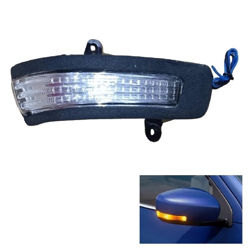 Right Driver Side Mirror Indicator Light Lamp compatible with Maruti Ciaz 2014-2022 Model Type 2 Model-set of 1 Yellow