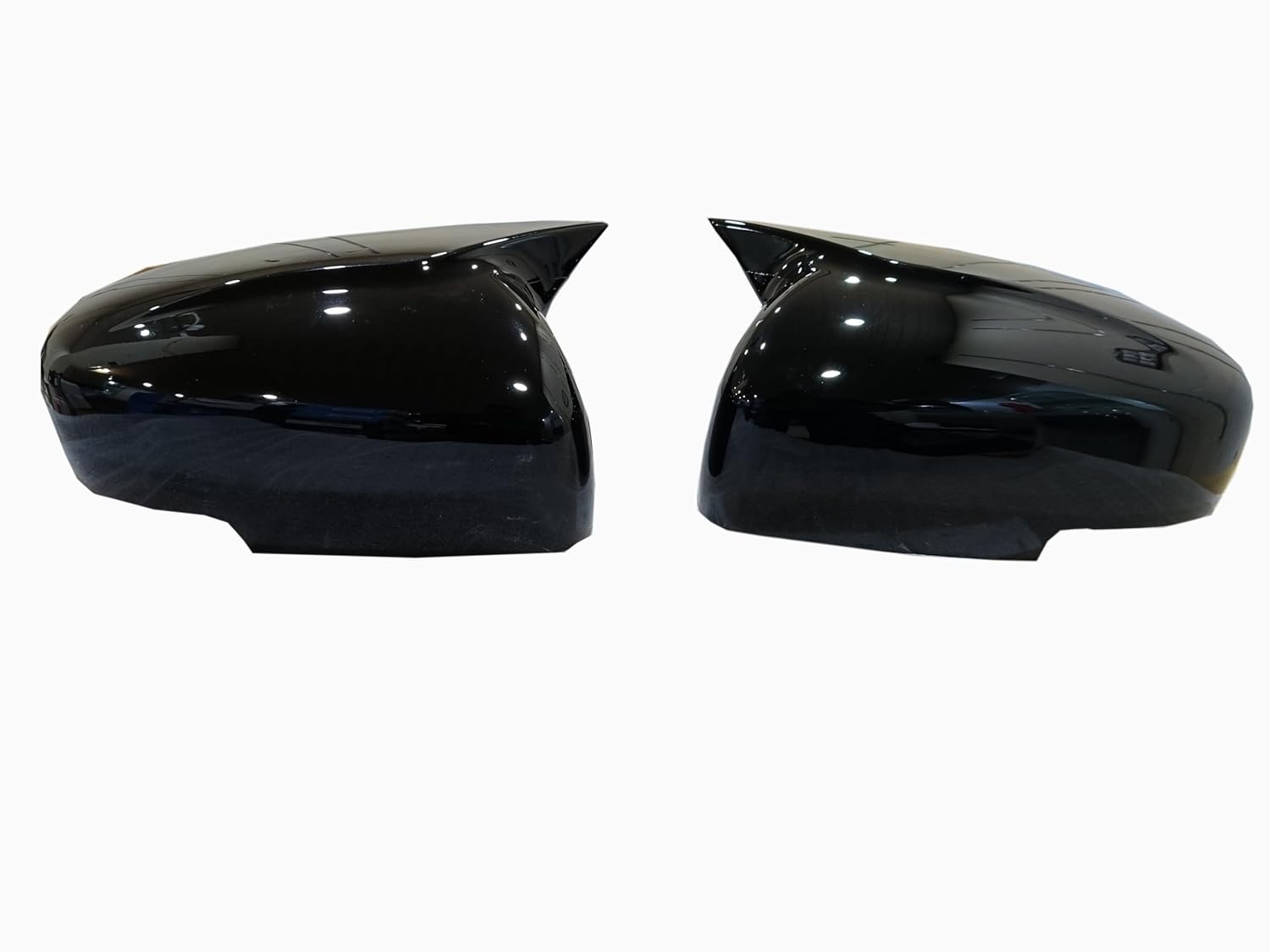 Batman Style Car Side Mirror Covers compatible with Swift 2018-2026, Baleno 2015 -2026, Dzire 2017-2026, Celerio, Fronx, WagonR 2019-2026, Spresso, Ignis, Ciaz, Alto 800 T3, Gloss Black Finish, Set of 2