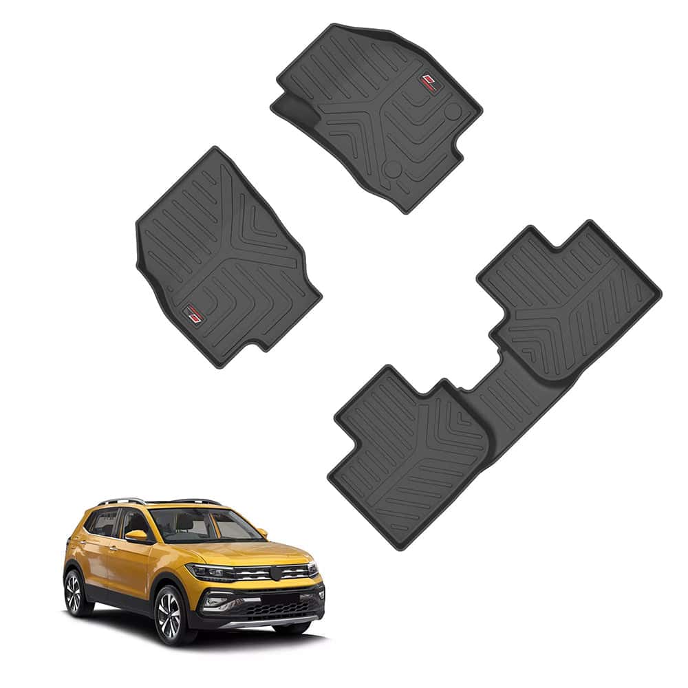 AUTO SPARE WORLD - GFX Life Long Car Floor Mats for Volkswagen Taigun (2021 ONWARDS)