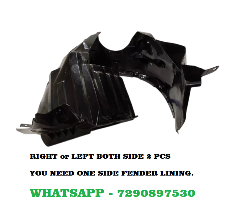 Car Front Tire Fender Lining Compatible With - Maruti Brezza Set Of 2 Pcs.