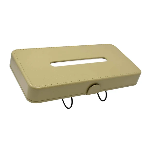 AUTO SPARE WORLD - GFX Easy Reach Car Tissue Box - Beige (Universal Fit)