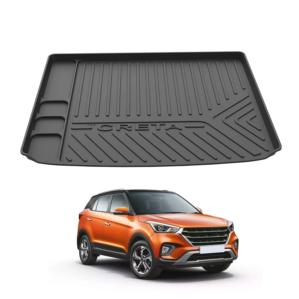 AUTO SPARE WORLD - GFX Premium Car Trunk Mat for Hyundai Creta (2020 Onwards)