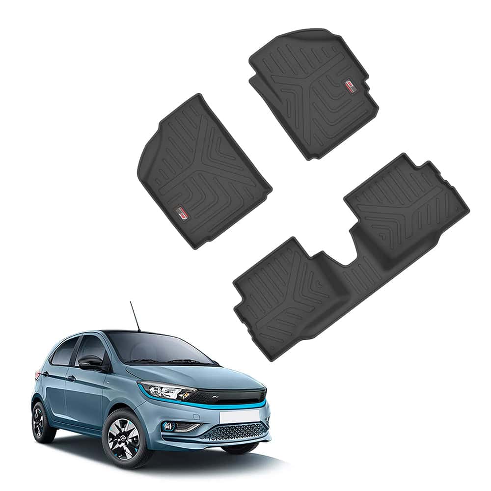 AUTO SPARE WORLD - GFX Life Long Car Floor Mats for Tata Motors Tiago Ev (2022 ONWARDS)