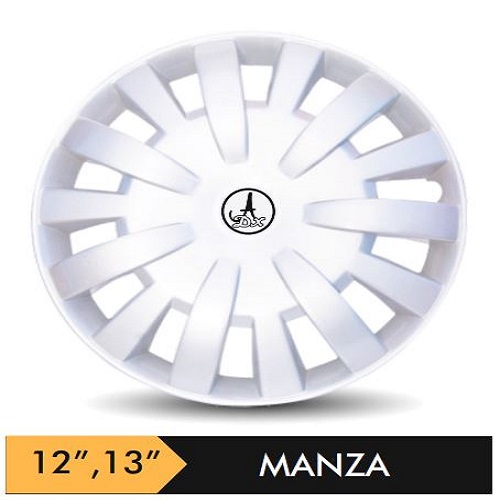 Car Wheel Cover/caps (MNZY - SILVER) Compatible With - R13 INCHES RIM SIZE