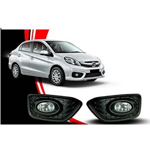 Globex Fog Light Lamp Assembly Amaze Type 2 (With Bulb, Wiring Kit, Bezel - AUTO SPARE WORLD