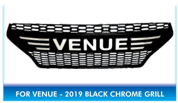 Hyundai Venue 2019 Black Chrome Front Grill