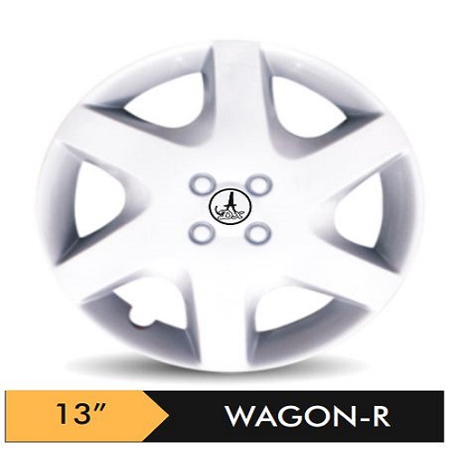Car Wheel Cover/caps (OLD WAGONR - SILVER) Compatible With - R13 INCHES RIM SIZE