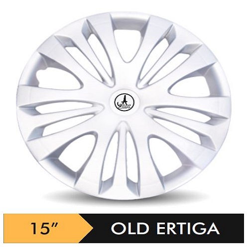 Car Wheel Cover/caps (OLD ERTIGA - SILVER) Compatible With - R15 INCHES RIM SIZE
