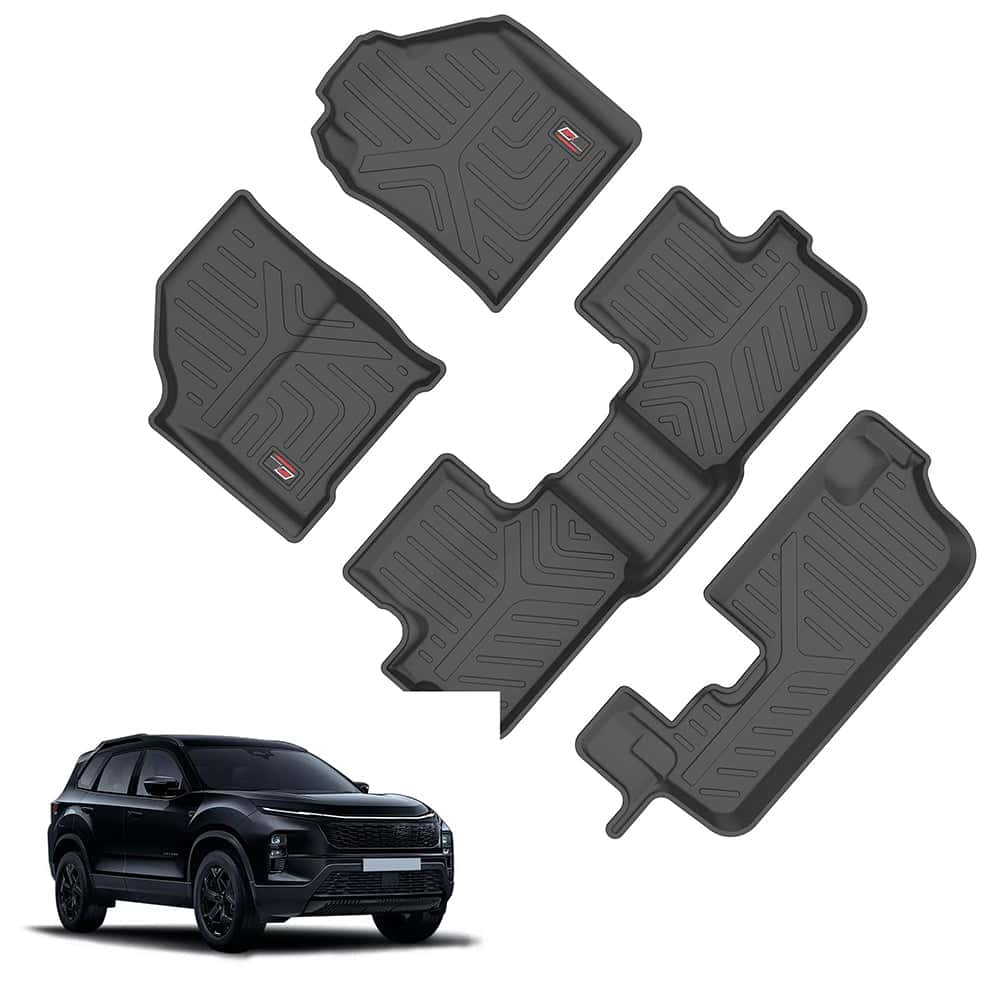AUTO SPARE WORLD - GFX Life Long Car Floor Mats for Tata Motors Safari - Manual (2023