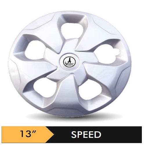 Car Wheel Cover/caps (SPEED - SILVER) Compatible With - R13 INCHES RIM SIZE