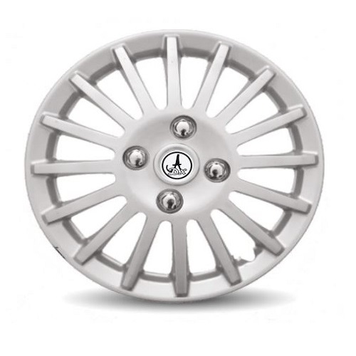 Car Wheel Cover Universal Camry Silver Color Design Available 12'' 13'' 14'' 15'' 16'' 17'' inches Size Compatible With - R17 Wheel Size