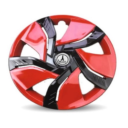 Car Universal Wheel Cover / HubCaps Red and Black Colour (RELAY_RED_BLACK_14) Compatible With - ALL 14 INCHES WHEEL SIZE