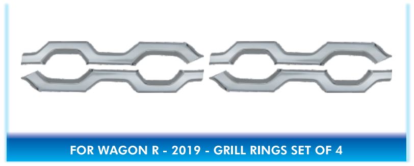 Maruti WagonR 2019 Chrome Ring Cover Front Grill