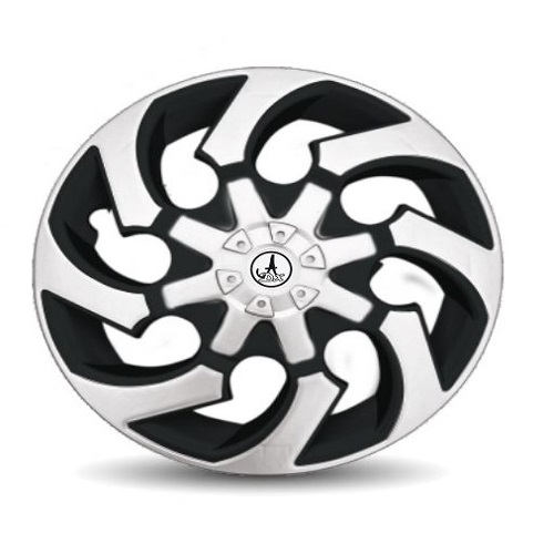 Car Universal Wheel Cover / HubCaps Red and Black Colour (SPINNER DC-A13TO14) Compatible With - ALL 14 INCHES RIM SIZE