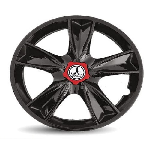 Car Wheel Cover Universal Mapple Black Color Design Available 13'' 14'' 15'' inches Size Compatible With - R13 INCH Wheel Size