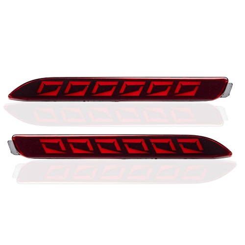  Rear Car Reflector Bumper Light Compatible For Innova all models with Non-Matrix function Type B Red Color