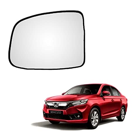 Car Replacement Left Side Rear View Mirror Glass for Honda Amaze 2018-2023 Model