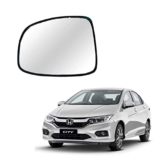 Car Replacement Left Side Rear View Mirror Glass for Honda City 2014-2020 Model