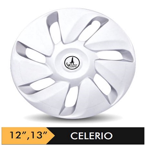 Car Wheel Cover/caps (CLRO - SILVER) Compatible With - R12 INCHES RIM SIZE
