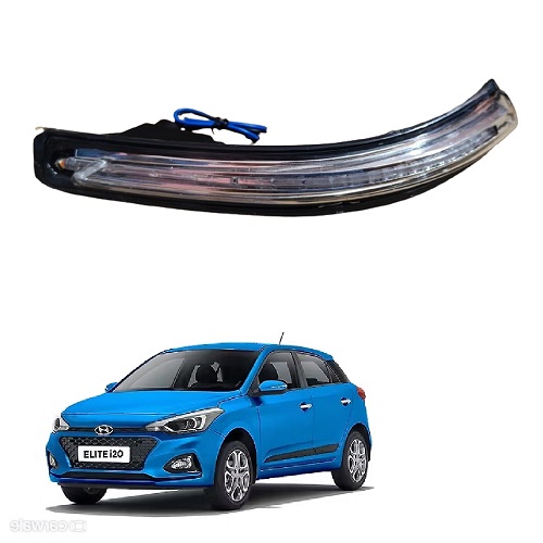  Side Mirror Indicator Light compatible with Hundai i20 Elite/Active 2015-2019 Model set of 1 Yellow- with Scotch Lock (LEFT PASSENGER SIDE)