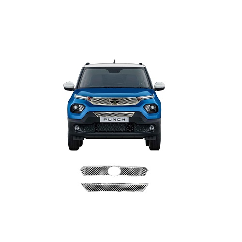 Car Bentley Front Chrome Grill Compatible with Punch (2021 - Present)