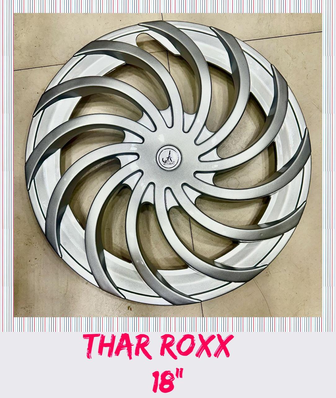 Thar ROXX 18 Inch Wheel Cover - Colour SILVER - 4 PCS